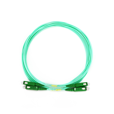Simplex optique 1.5m 3.5mm d'Aqua Fiber Patch Cable White 1.6mm 2.0mm
