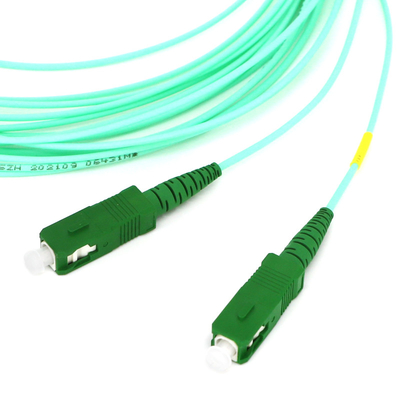 Simplex optique 1.5m 3.5mm d'Aqua Fiber Patch Cable White 1.6mm 2.0mm