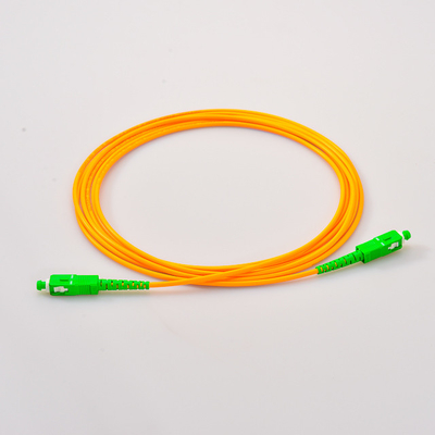 Jumper Yellow Fiber Optical Patch attachent unimodal polonais de SC/LC/ST UPC