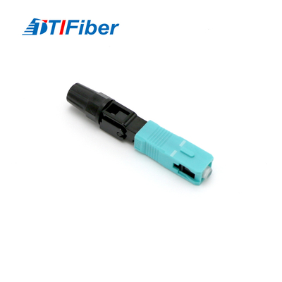 FTTH interface Sc rapide optique UPC OM3 de connecteur de fibre d'utilisation de câble