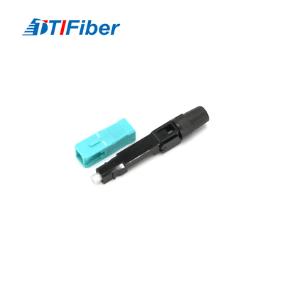 FTTH interface Sc rapide optique UPC OM3 de connecteur de fibre d'utilisation de câble