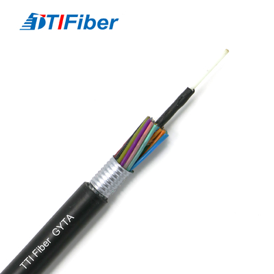 Câble optique blindé extérieur 4 de fibre de fil d'acier de Gyta noyaux 6 8 12 24 48