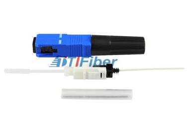 Connecteurs optiques rapides bleus de fibre d'épissure de FTTH SC/UPC/connecteurs de fibre optique