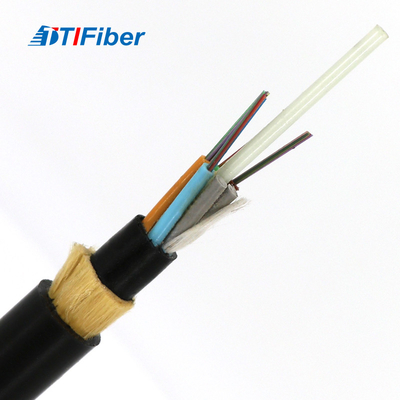 Extérieur tout le 24 48 72 144 câbles optiques autoporté diélectrique de fibre du noyau ADSS pour l'antenne