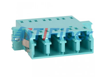 Optique de fibre en plastique de duplex à plusieurs modes de fonctionnement de l'Aqua OM3 de LC à l'adaptateur d'Ethernet pour le réseau d'essai
