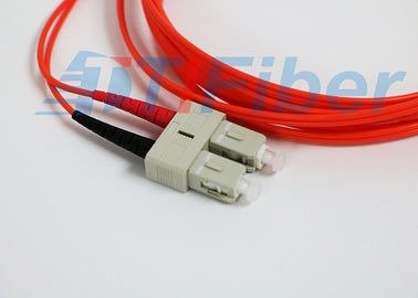 Sc/UPC mode optique duplex de corde de correction de LC/UPC à fibre conditionnant avec le câble de G657A