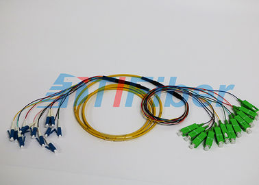 Sc/UPC veste multi du noyau LSZH du mode 12 de corde de correction de câble optique de LC/UPC à fibre
