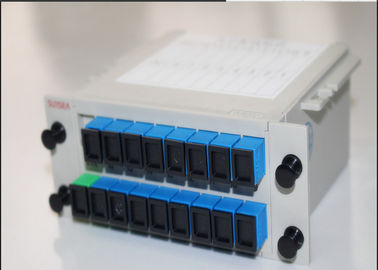 cassette de boîte de 1x16 LGX insérant le diviseur de PLC, diviseur optique de PLC de fibre de 16 ports