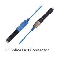 Équipement rapide de fibre de connecteur de Sc de connecteur optique vert-bleu de la CE ROHS QuickFiber