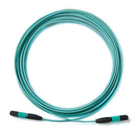 Corde de correction optique ronde plate de fibre 4G/5G à plusieurs modes de fonctionnement MPO au LC avec le ruban de 12 noyaux