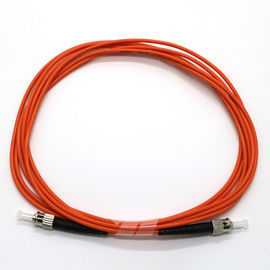 Pullover orange unitaire optique de couleur du mode ST-ST SX DX de corde de correction de fibre de connecteur d'ODM