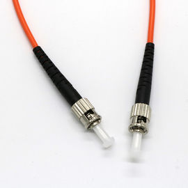 Pullover orange unitaire optique de couleur du mode ST-ST SX DX de corde de correction de fibre de connecteur d'ODM