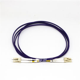 Corde de correction optique duplex à plusieurs modes de fonctionnement de fibre d'OEM OM4 avec le connecteur de LC/UPC