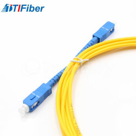 application d'intérieur optique de connecteur de Sc de duplex de câble de réseau de fibre du pullover OM1/OM2 de 1M