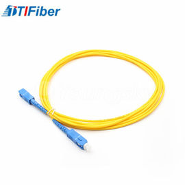 application d'intérieur optique de connecteur de Sc de duplex de câble de réseau de fibre du pullover OM1/OM2 de 1M