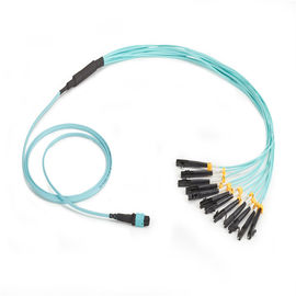 Câble à plusieurs modes de fonctionnement coloré OM3 4G/5G à plusieurs modes de fonctionnement MPO de correction au LC pour la télécommunication