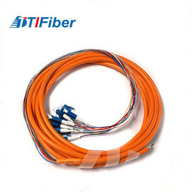 Tresse optique multi OM1 OM2 3M de fibre de mode de FTTH SC-APC avec la veste orange