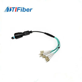 Câble à plusieurs modes de fonctionnement coloré OM3 4G/5G à plusieurs modes de fonctionnement MPO de correction au LC pour la télécommunication