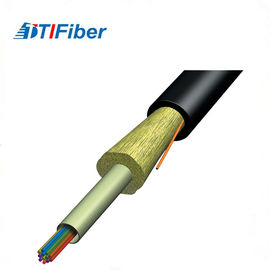 Câble d'interface optique adapté aux besoins du client de fibre de longueur, noyau blindé optique d'Adss 24 de câble de fibre