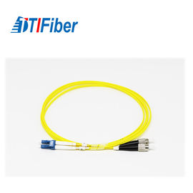 Câble optique durable de correction de fibre de mode unitaire, FC à optique de fibre de corde de correction de LC