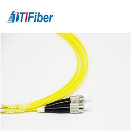 Câble optique durable de correction de fibre de mode unitaire, FC à optique de fibre de corde de correction de LC