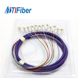 Câble optique recto de fibre de tresse, tresse de fibre multimode de LC de forte stabilité