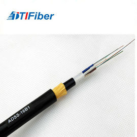 Double noyau ADSS aérien tout du câble optique 24 de fibre de gaine longueur adaptée aux besoins du client par individu diélectrique