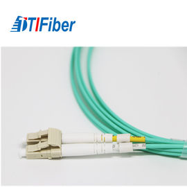 Corde de correction optique de fibre d'Aqua FC aux fibres multi RoHS du duplex 1-144 de LC conforme