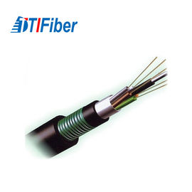 Câble Ethernet optique de fibre blindé GYTA53 4 8 12 24 48 tube lâche échoué 96 par noyaux