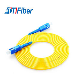 Corde de correction optique extérieure de fibre SC/UPC-SC/UPC 2.0MM LSZH pour des réseaux de télécommunication