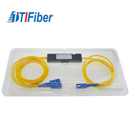Les ABS de PLC optiques 1310/1550nm 0.9mm de diviseur de fibre de FBT 1X2 2x2 dactylographient pour le système de FTTX