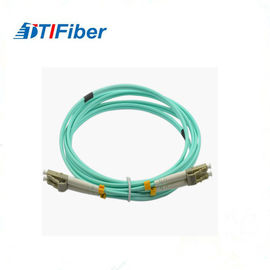 Câble optique de réseau de fibre du duplex OM3, types à fibres optiques de polonais des avances RPA de correction