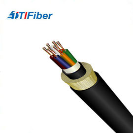 Câble optique 12 de fibre de mode unitaire 48 96 gaine de la densité PE/HDPE de fibre d'Adss de noyau haute