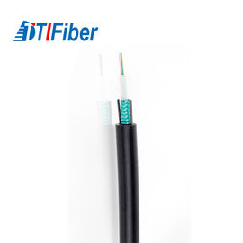 Veste blindée extérieure de PE de PVC LSZH de noyau du câble optique de fibre de TTI GYXTW 4
