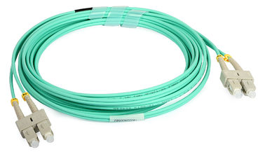 Essai optique orange de corde de correction de fibre d'Aqua de Sc UPC, corde de correction de LAN