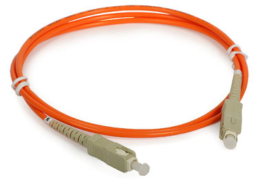 Corde de correction optique duplex de fibre multimode de LC avec le câble optique de la fibre 3,0