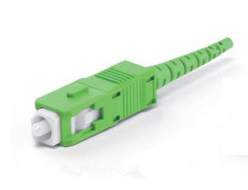 Connecteur optique duplex de fibre, connecteur vert de fibre de Sc RPA pour l'essai