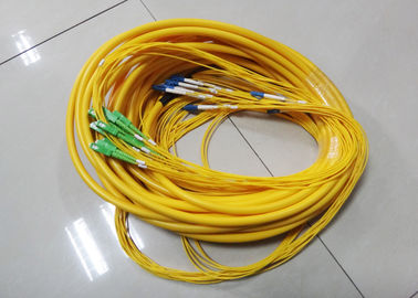 câble pré terminé du SM SC-LC de noyau du câble 24 d'évasion de 0.9mm/2.0mm