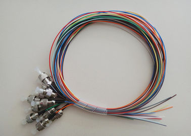 tresse optique recto de fibre de Sc de 12 couleurs avec des connecteurs de Sc, câble de fibre de 1.5M
