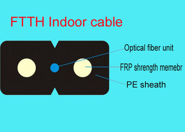 Solution à plusieurs modes de fonctionnement duplex de FTTH avec la corde de correction de câble de l'interface 2core