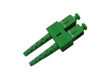 Connecteur optique duplex de fibre, connecteur vert de fibre de Sc RPA pour l'essai