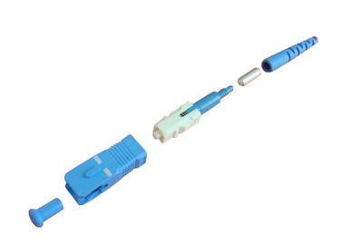 Bleu/vert logeant le connecteur optique de Sc de 3.0mm pour la communication de fibre optique