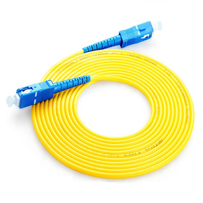 La correction optique de fibre de Ftth attachent le câble à fibres optiques de duplex de simplex de Sc de Sc 7 mètres