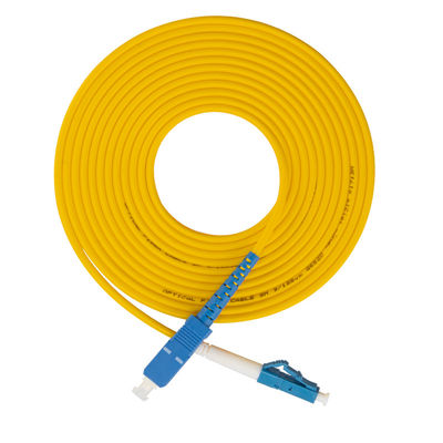 SM optique jaune 1m 5m 10m de Sc LC UPC RPA de corde de correction de fibre de LSZH 15m