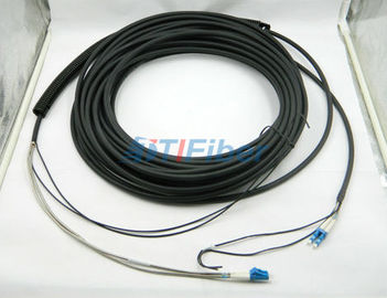 Corde de correction optique de fibre de PC de DLC, câble de branche protégé extérieur