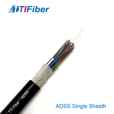 Adss câbles à fibres optiques pour l'alimentation en extérieur en mode simple 2 à 288 cœurs