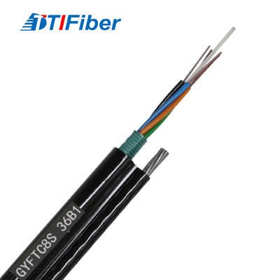 Câble souterrain optique aérien de fibre du schéma 8 du SM G652D de GYFTC8S FRP 2 - noyau 144