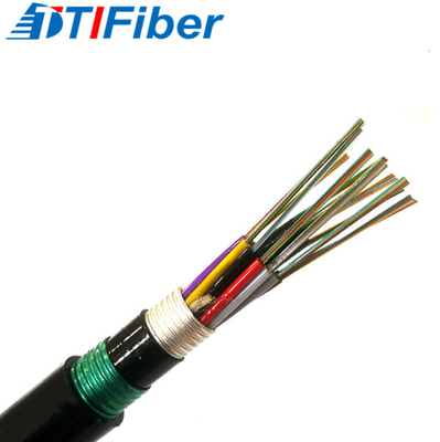 GYFTY53 12 24 câbles directs extérieurs de fibre d'enterrement de SM de noyau