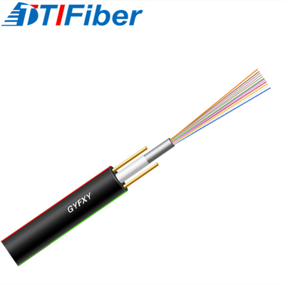 12 câble de fibre du porteur central FRP GYFXY G652D de noyau