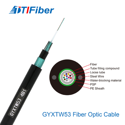 SM 24 de GYXTW53 G652D câble blindé de fibre de 48 noyaux